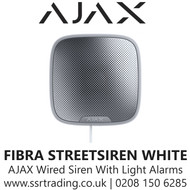 AJAX - Wired Siren With Light Alarms - Fibra StreetSiren (White)