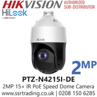 HiLook 4 inch 2MP 15 x DarkFighter IR IP PoE Speed Dome Camera - PTZ-N4215I-DE