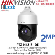 HiLook PTZ-N4215I-DE 4 inch 2MP 15 x DarkFighter IR IP PoE Speed Dome Camera 