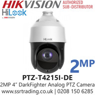 HiLook 2MP 4-inch15x Zoom DarkFighter IR Analog Speed Dome Camera - PTZ-T4215I-D(E)