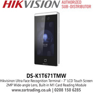 Hikvision DS-K1T671TMW Face Recognition Terminal – 7" Touchscreen, IP65, 50K Faces