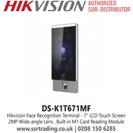 Hikvision DS-K1T671MF Face Recognition Terminal – 7" Touchscreen, Multi-Authentication, IP65 Rated