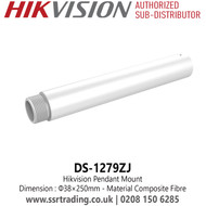 Hikvision DS-1279ZJ Pendant Mount Bracket – Extendable Pole | CCTV Camera Accessory