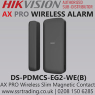 Hikvision DS-PDMCS-EG2-WE(B) Wireless Slim Magnet Detector – Door/Window Sensor UK