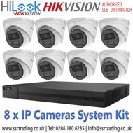 Hikvision Network Cameras NVR Kit - HiLook Hybrid NVR Kit - HiLook Hybrid Latest 8Ch 5MP NVR Kit - 8Ch Hikvision HiLook Hybrid Kit - HiLook PoE IP Camera Kit - HiLook 8CH PoE NVR with Cameras - HiLook 8 Channel Hybrid IP Kit- HiLook 5MP 8-Ch NVR Kit 