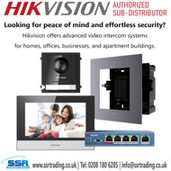 Hikvision IP Network Villa Intercom Bundle - Network intercom system kit - Network Video Intercom System - Hikvision Smart Entry Solution for Home, Villa and Apartments - Hikvision video intercom kit - DS-KIS603-P kit - Hikvision IP video doorbell
