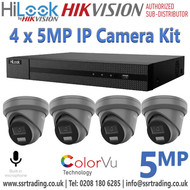 HiLook Hybrid 4Ch NVR Kit for Retail Shops, Small Offices, and low-density surveillance environments - HiLook PoE IP Camera Kit - HiLook 4CH NVR Kit - HiLook 4CH PoE NVR with Cameras - HiLook 4 Channel Hybrid IP Kit - HiLook 5MP IP Camera Kit