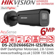 Hikvision 6MP IP Bullet Camera – Powered by DarkFighter - DS-2CD2666G2H-IZS/Black (2.8-12mm)