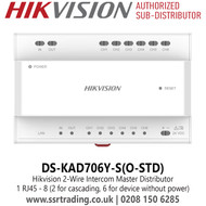 Hikvision DS-KAD706Y-S(O-STD) 2-Wire Intercom Master Distributor