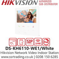 Hikvision IP Video Intercom Indoor Station Screen - DS-KH6110-WE1/White