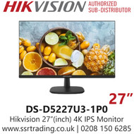 Hikvision 27” (inch) 4K IPS Monitor - 3D Noise Reduction - DS-D5227U3-1P0