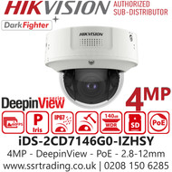 Hikvision 4MP DeepinView IP Dome Camera - iDS-2CD7146G0-IZHSY (2.8-12mm)