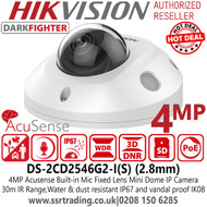 Hikvision 4MP IP Dome Camera - DS-2CD2546G2-IS (2.8mm) (C)
