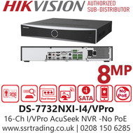 Hikvision 32Ch No PoE I/VPro Series NVR with AcuSeek - DS-7732NXI-I4/VPro