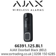 AJAX Doorbell Black Video Doorbell with Built-in AI and PIR Sensor, Black - 66391.125.BL1