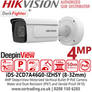 Hikvision iDS‑2CD7A46G0‑IZHSY (8-32mm) AI Security IP Camera NDAA, GDPR, ONVIF Compliant