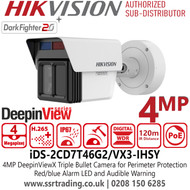 Hikvision iDS‑2CD7T46G2/VX3‑IHSY Smart Surveillance IP Camera UK Retail & Office