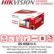Hikvision PoE Video Intercom Kit (DS-KIS613-S)