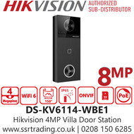 Hikvision 4MP Metal Villa Door Station - DS-KV6114-MWBE1