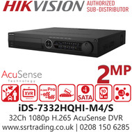 Hikvision 32Ch 1080p 1.5U H.265 AcuSense DVR - iDS-7332HQHI-M4/S