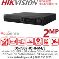Hikvision 32 Channel 1080p 1.5U H.265 AcuSense DVR iDS-7332HQHI-M4/S
