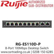Ruijie 8 Port 100Mbps Desktop Unmanaged Switch - RG-ES110D-P 