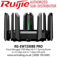 Ruijie Cloud Managed 7200 Mbps Wi-Fi 7 Gaming Router - RG-EW7200BE PRO 