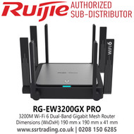 RG-EW3200GX PRO Ruijie 3200M Wi-Fi 6 Dual-Band Gigabit Router 