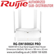 Ruijie RG-EW1800GX PRO 1800M Wifi 6 Dual-Band Gigabit Mesh Router 