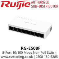 Ruijie 8 Port 10/100 Mbps Unmanaged Non-PoE Switch - RG-ES08F