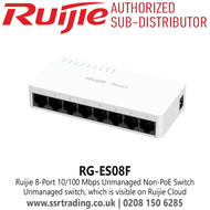 Ruijie RG-ES08F 8 Port 10/100 Mbps Unmanaged Non-PoE Switch