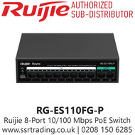 Ruijie 8 Port 10/100 Mbps 2-Port Gigabit PoE Switch - RG-ES110FG-P
