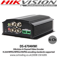 Hikvision - 4 Channel Video Encoder - DS-6704HWI