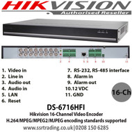 Hikvision - 16 Channel Video Encoder - DS-6716HFI