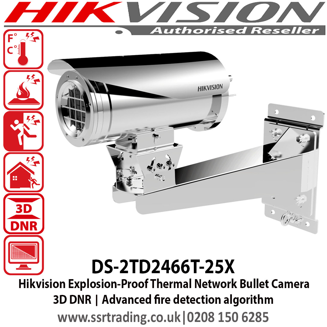 Hikvision ExplosionProof Thermal Network Bullet Camera DS2TD2466T