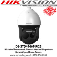 Hikvision DS-2TD4166T-9/25 Thermometric Thermal & Optical Bi-spectrum Network Speed Dome