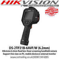 Hikvision DS-2TP21B-6AVF/W 6.2mm fixed lens fever screening handheld camera