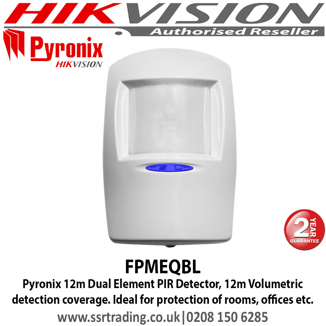 Pyronix 12m Dual Element PIR Detector - FPMEQBL