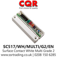 QCR SC517/WH Security Surface Contact - Non Wired, 5 Terminal, White