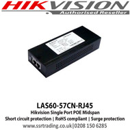 HIkvision - LAS60-57CN-RJ45  Single Port POE Midspan