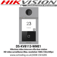Hikvision video intercom villa door station (DS-KV8113-WME1)