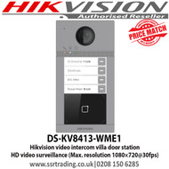 Hikvision DS-KV8413-WME1 video intercom villa door station,Night vision, low illumnination IP supplement mode: 3m