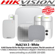 AJAX Starter kit for the Ajax security system The kit consists of the Hub2, 2 x MotionCam, DoorProtect,  Keypad, StreetSiren & HomeSiren (Hub2 kit 3 - White)