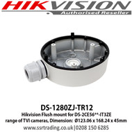 Hikvision DS-1280ZJ-TR12 Flush mount for DS-2CE56**-IT3ZE range of TVI cameras