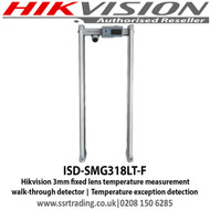Hikvision ISD-SMG318LT-F 3mm fixed lens temperature measurement walk-through detector