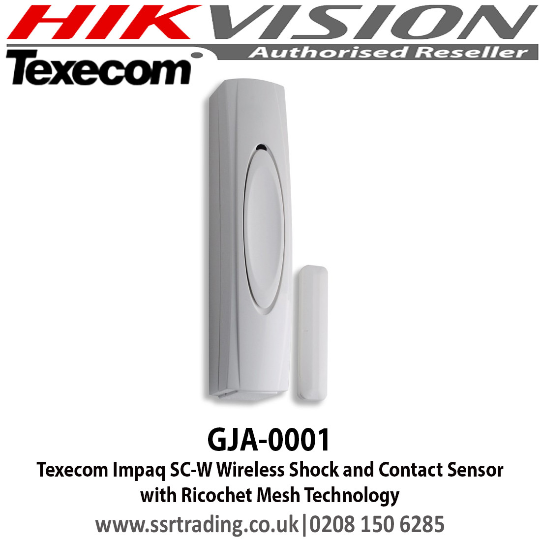 Texecom AEk-0001 Burglar Alarm Premier Impaq Plus Door Shock Sensor with Contact 