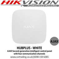  AJAX HUBPLUS - WHITE Second generation intelligent control panel with four communication channels