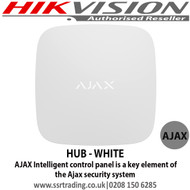 Ajax HUB - WHITE Intelligent control panel is a key element of the Ajax security system