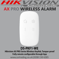 Hikvision DS-PKF1-WE AX PRO Series Wireless Keyfob, Tamper-proof,  Fully remote configurable through App