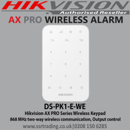 Hikvision DS-PK1-E-WE AX PRO Series Wireless Keypad  868 MHz two-way wireless communication, Output control